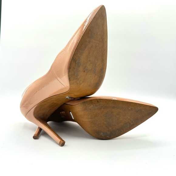 L’INTERVALLE NUDE HEELS PATENT LEATHER POINTED TOE HEELS MADE IN BRAZIL SIZE 9 - Picture 10 of 13
